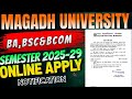 Magadh University Ba,Bsc&amp;Bcom  Semester 1 admission 2025-29| UG admission 2025-29 magadh University