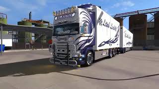 ETS2 v1 34   Scania RJL Tandem V8 Sound   Interior Special Combo Skin Pack!   YouTube 360p