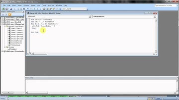 VBA: Code For Change Worksheet Tab Color in Excel (Hindi)