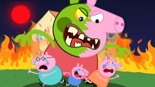 Stop Peppa!!! Zoombie At The House, Poor George - Peppa Pig Funny Animation