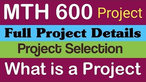 MTH600 project|MTH 600|Project|Math project|full details|project selection|virtual university|VU.