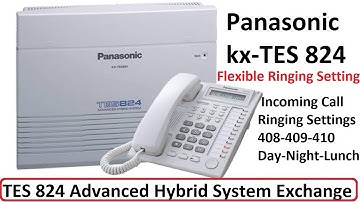 Panasonic kx-tes824 Flexible Ringing Settings || Incoming Call Ringing Settings Panasonic KX-TES824