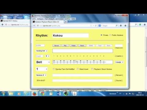 Djembe Notation Exchange Team - Polyrhythmical Playback