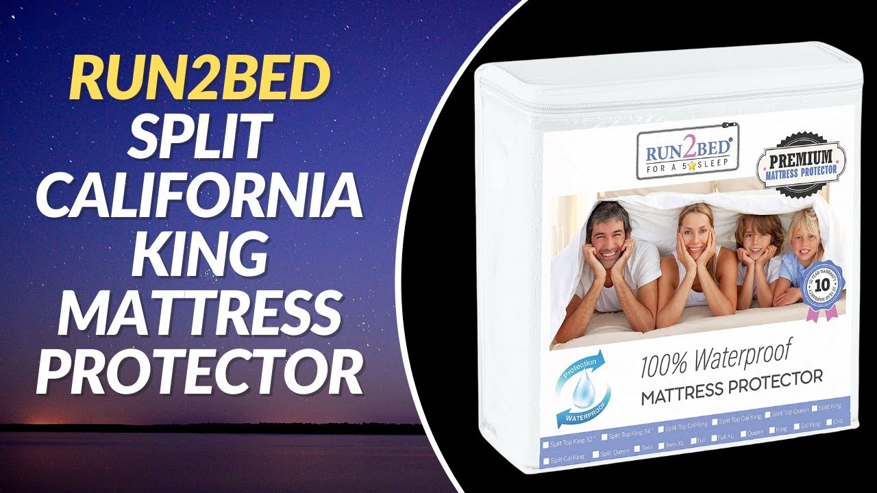 RUN2BED Split California King Mattress Protector