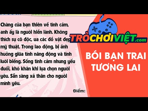 Game Bói tình yêu: Trò chơi bói tình yêu