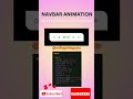How to create a Unique Navbar Animation Using some CSS Property | #frontendwebdeveloper #trending