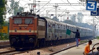 Offlink Ghaziabad WAP-4 leads Ernakulam - Nizamuddin Mangala Express and skips Rundhi at 110kmph
