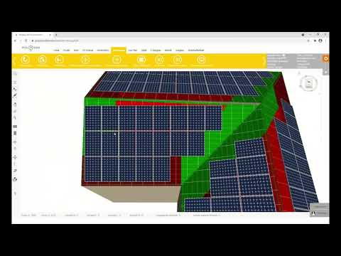 Dachplanung Polysun SPT   Giebeldach mit anliegendem Flachdach