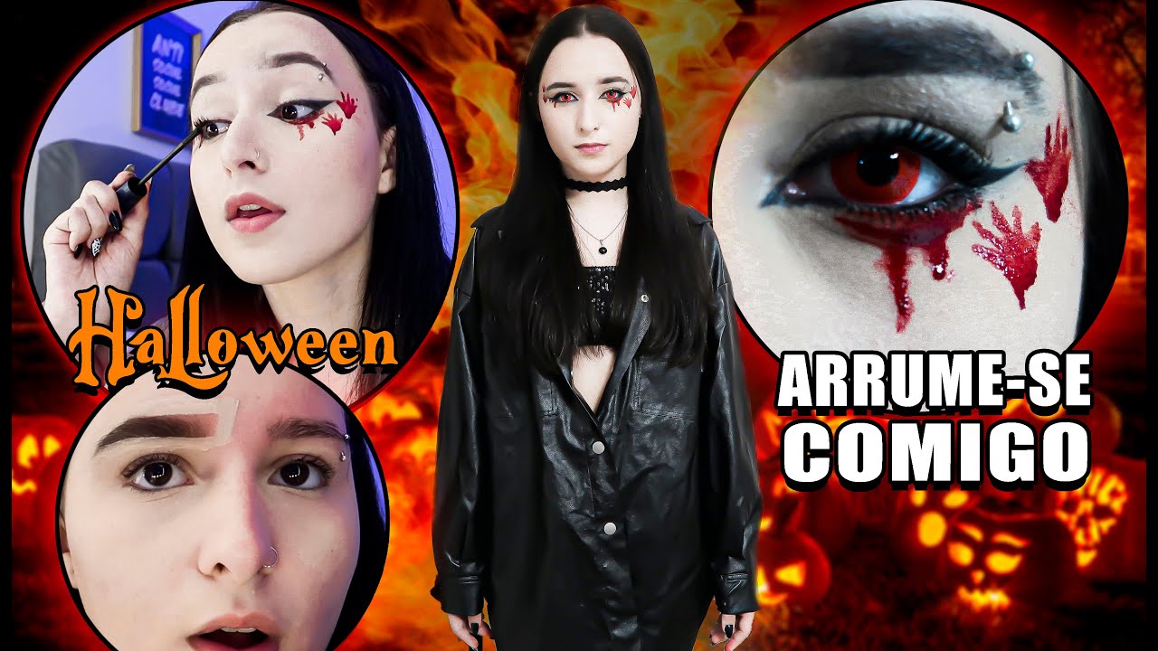 ARRUME SE COMIGO PARA FESTA DE HALLOWEEN - YouTube