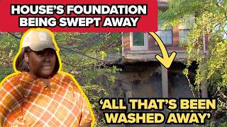 Texas woman's house is crumbling into a creek as erosion threatens the foundation