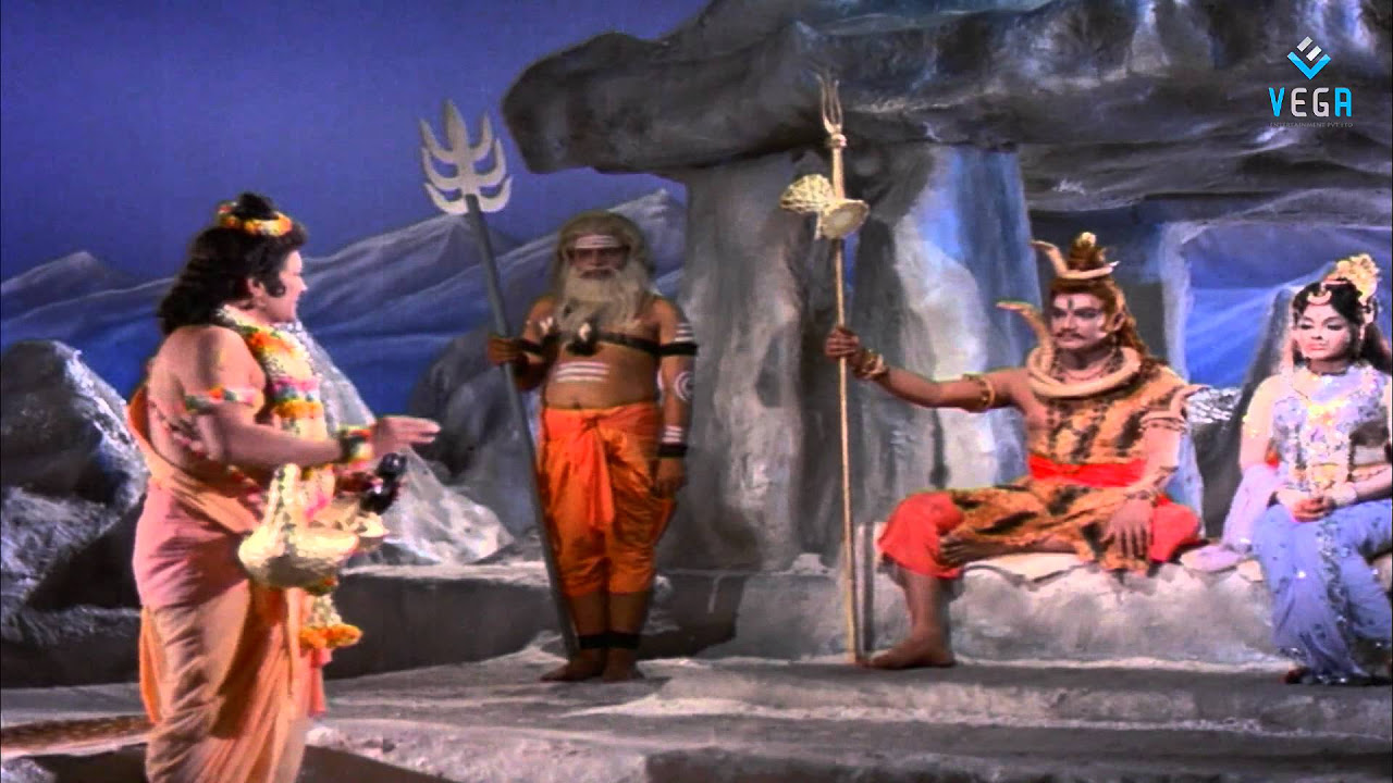 Shri Ramanjaneya Yuddham   Narada Muni Meets Lord Shiva And Parvathi