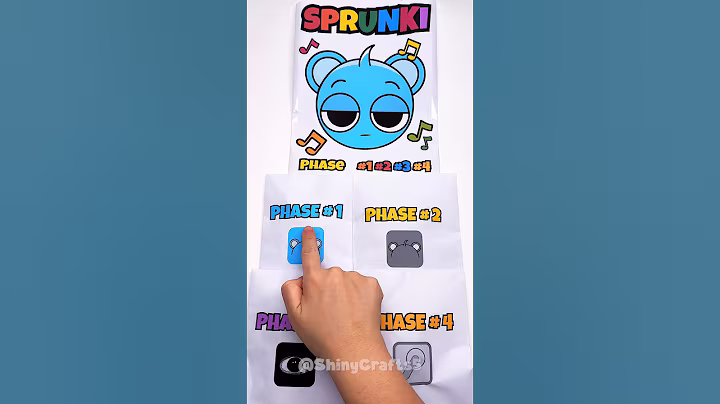 🌈SPRUNKI Sky | ASMR Phase 1vs2vs3vs4 squishy#blindbag #papercraft #sprunkiincredibox #squishy