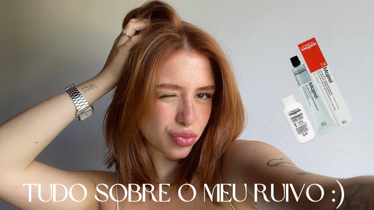 TUDO sobre o meu RUIVO, tinta, retoque… pintando o cabelo em casa :)
