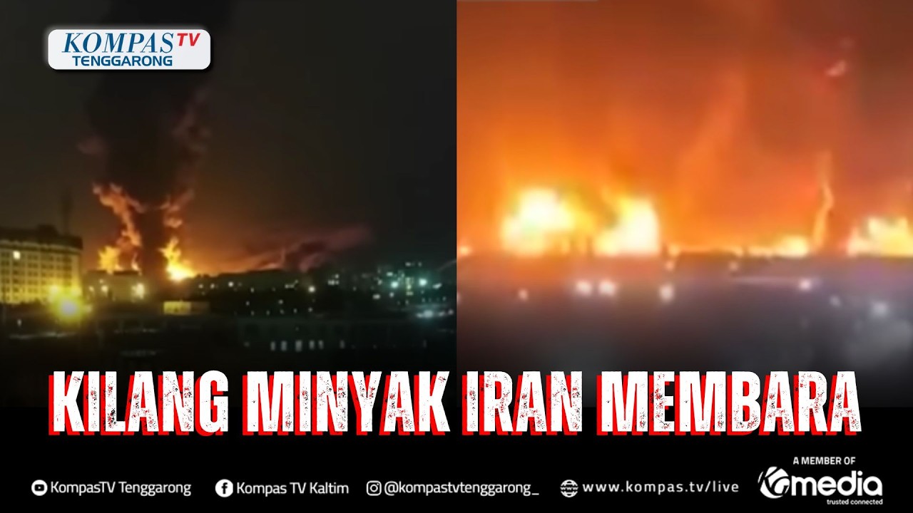 Membara! Serangan Israel Hantam Kilang Minyak Teheran, 3 Depot Dilaporkan Terbakar