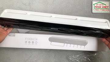 Giá treo dao đa năng Ecoco E2028 treo dao treo khăn treo thìa dĩa có hộc đựng đồ
