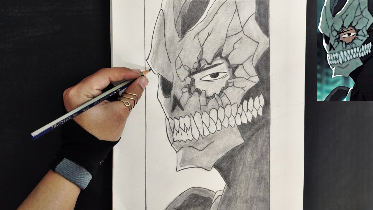 How to draw kafka Hibino Kaiju anime character / Kaiju No. 8 tutorial ...