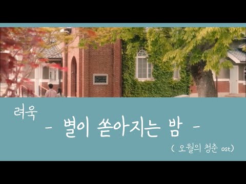 ［日本語字幕］별이 쏟아지는 밤(星が降り注ぐ夜) - 려욱 (リョウク) 5月の青春ost《カナルビ》