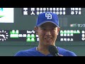 中日・仲地礼亜のヒーローインタビュー -2025年プロ野球ファーム日本選手権-