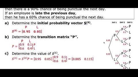 MDM4U - 6.6 - Applying Matrices to Probability Problems - VIDEO