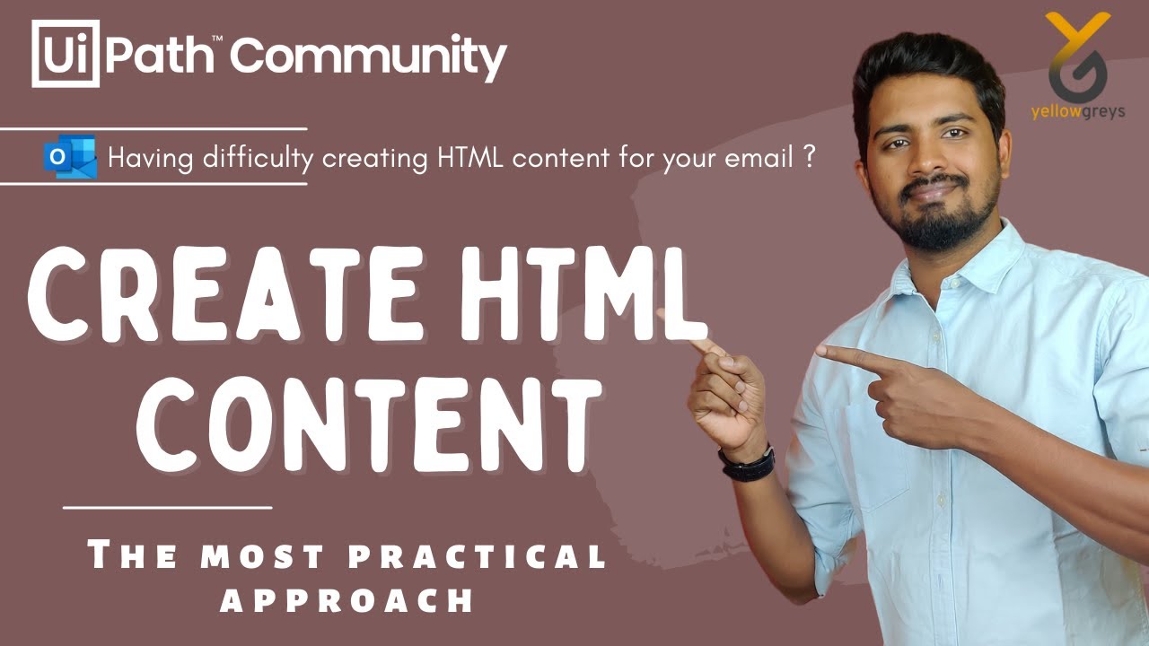 Having Difficulty Creating HTML Content for Your Email? | Use Create HTML Content in UiPath