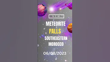 سقوط نيزك جديد في الجنوب الشرقي للمغرب تفاصيل مثيرة وأبحاث علمية مهمة MeteoriteFall 