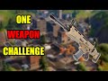 ONE WEAPON CHALLENGE in Fortnite Battle Royale