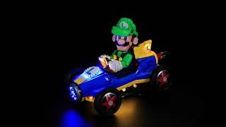 BrickBling Light Kit for LEGO Super Mario Mario Kart™ – Luigi &amp; Mach 8 72050