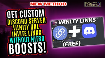 How to Get CUSTOM Discord Server VANITY URL Invite Links Without Nitro Boosts!