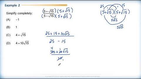 Math 2200 - Ch.5 Sec.5.2 Multiplying and Dividing Radicals - Review Questions