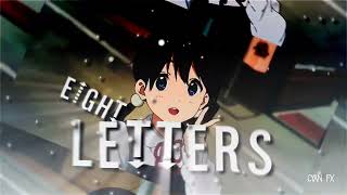 AMV Typhography 8 letters | After effect