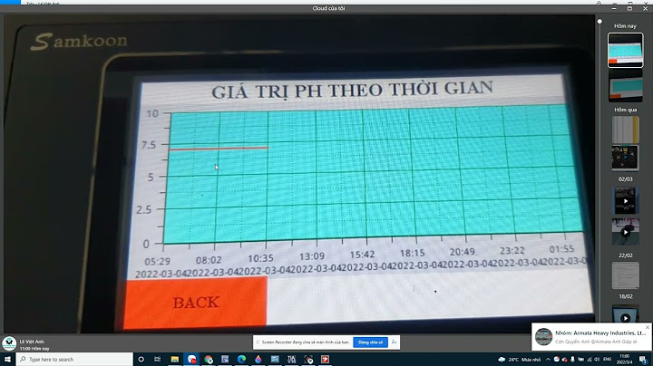 Cách tạo lịch sử lỗi ở màn hình samkoon năm 2024