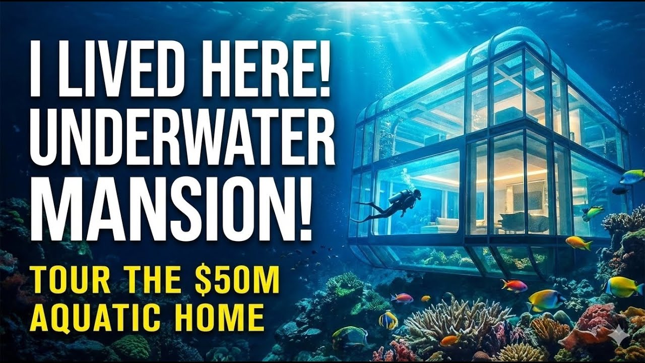 UNDERWATER HOUSE | Lived here! Underwater Mission!