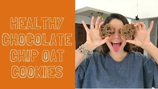 GALLETAS DE AVENA Y CHOCOLATE SALUDABLES🍪 | Sin azúcar, sin harina refinada | The Healthy Lifer