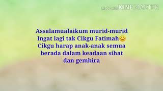 Tilawah Al-Quran Tahun 1: Huruf Hijaiyah Berbaris satu di atas ( Bahagian 1)