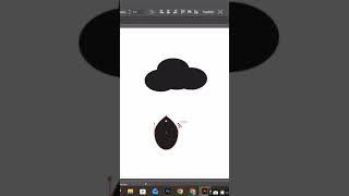 cloud and rain drops illustration and define pattern in illustrator #vectorart #fashionmentor