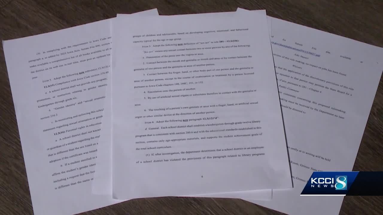 Iowa Department of Education releases proposed rules on book restrictions