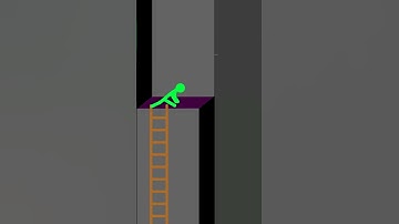 Ladder Climbing and Descent #stickfigureanimation