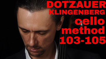 Dotzauer-Klingenberg Metodo para Violoncelo 103 - 105