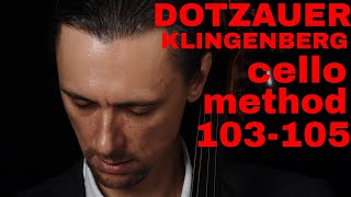 Dotzauer-Klingenberg Metodo para Violoncelo 103 - 105