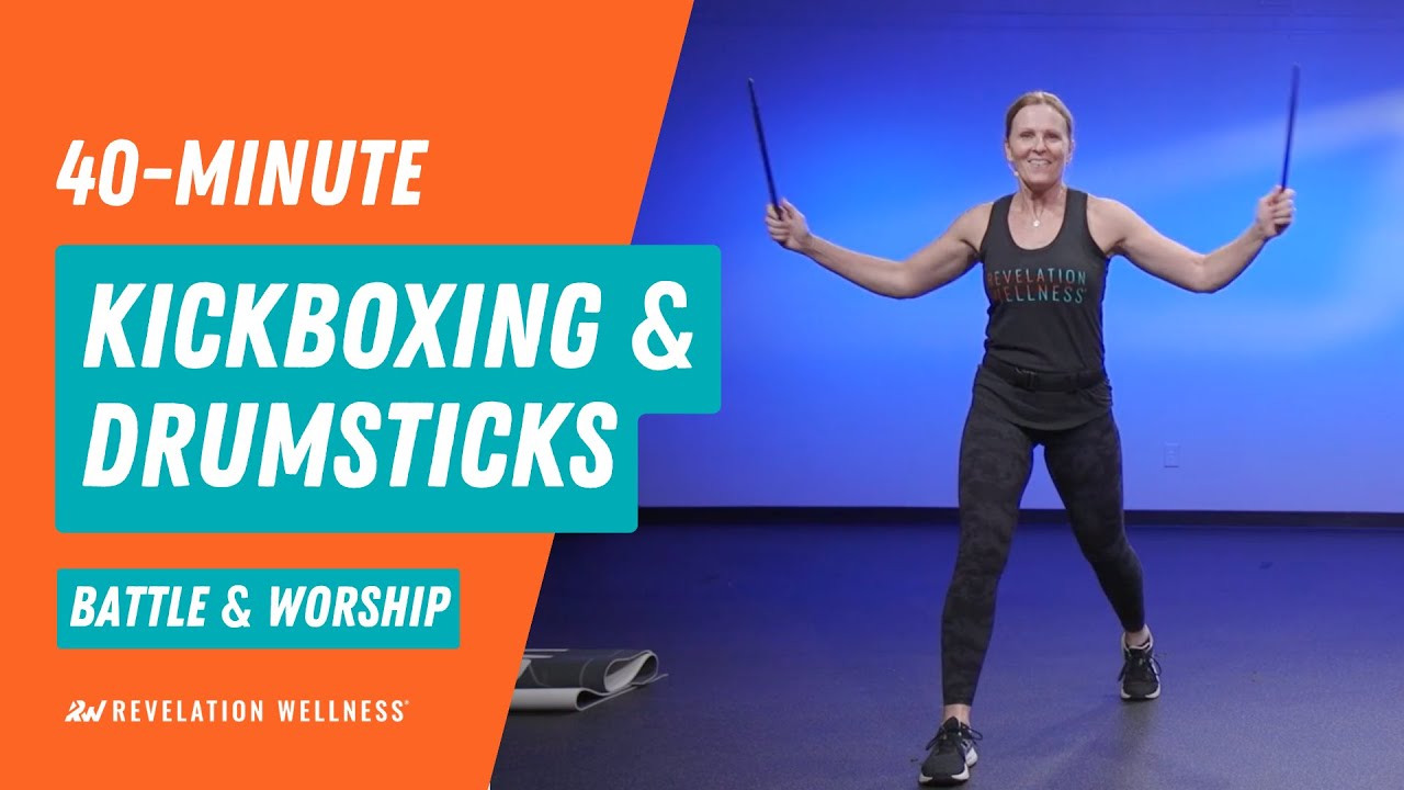 40-minute Kickboxing and Drumsticks Workout