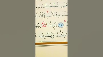 سورة النساء الأية 25 إلى 26 القارئ سعد الغامدي