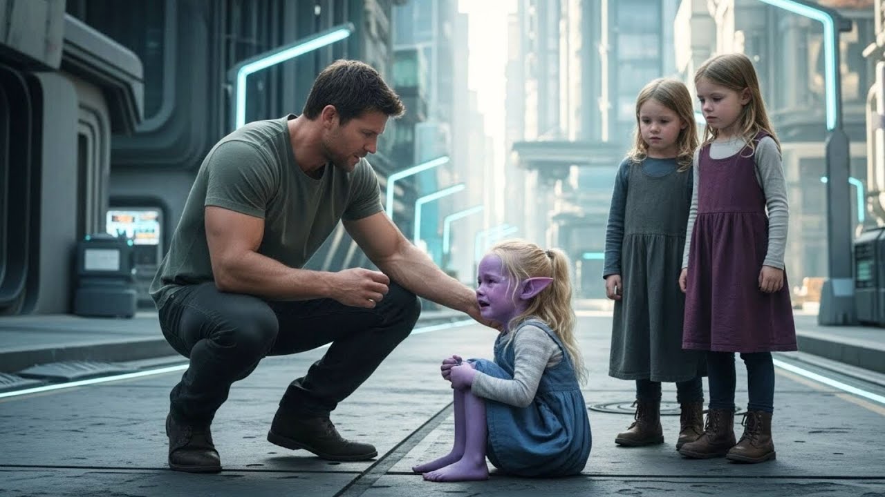 The Little Alien said “Sir… my mom is bleeding,” to the human single dad but he discovered the truth