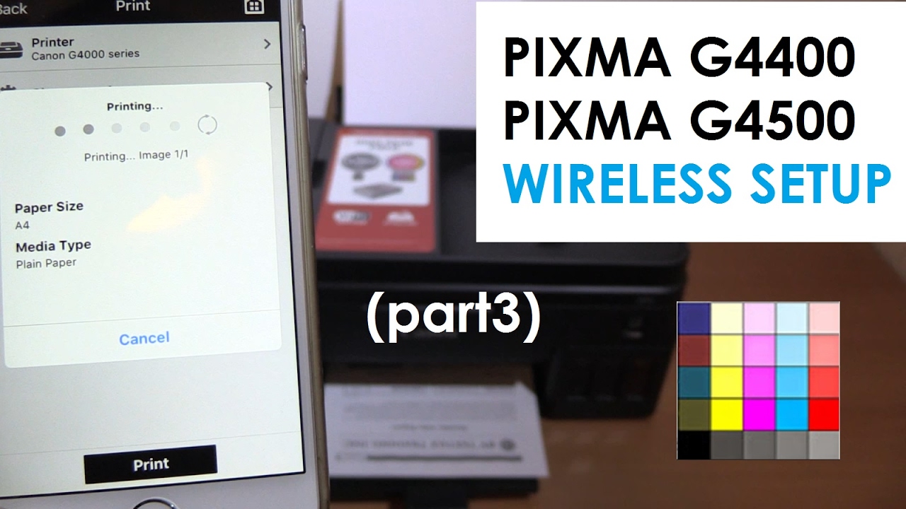 mandat Månens overflade ting PIXMA G4410 G4400 G4510 G4500 (part3) - Wireless Setup - YouTube