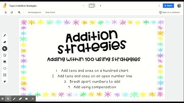 Topic 3 Addition Strategies - Google Jamboard