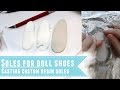 Creating soles for custom BJD shoes