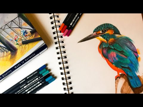 I Spent 24 Hours Drawing with Faber Castell Goldfaber Coloured Pencils