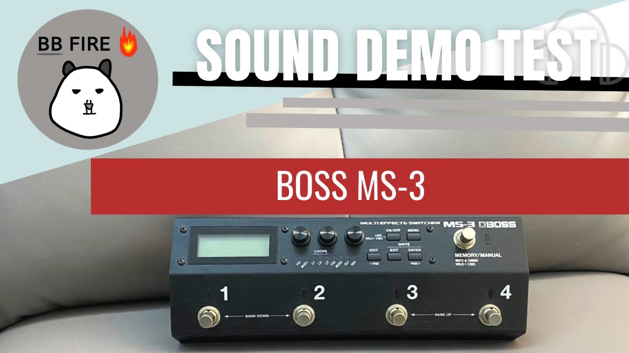 BOSS MS-3 w/ Warwick VAMPYRE Dark Lord bass test demo