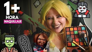 Asmr 😴1 Hora 💄Te Maquillo 🧛🏻‍♀️Como Los Personajes Mas Famosos De Terror 🎃Mouth Sounds