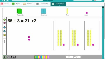 Base Ten Blocks - Division by a One Digit Number