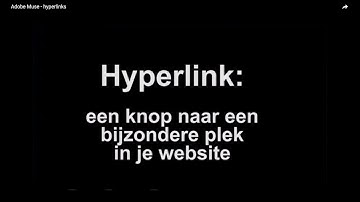 Adobe Muse - hyperlinks